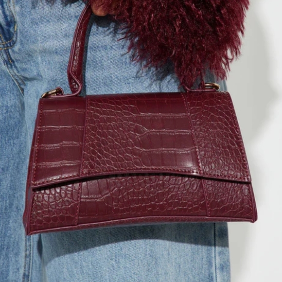 View of Urban Expressions | Bags | Urban Expressions Red Wine Crocembossed ...